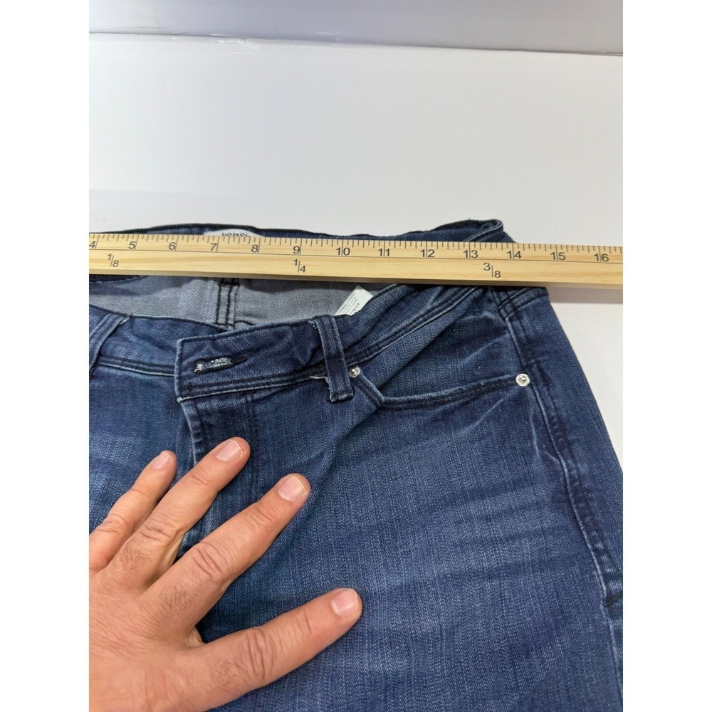 Kensie Jeans Womens Dark Wash Cuffed Bermuda Denim Shorts Size 10/30 Stretch - Picture 6 of 15